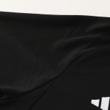 2024 AD Black Kids Half Pull Tracksuit #AB05 (童装) (半拉链)