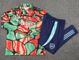 24-25 ARS Green red Kids Half Pull Tracksuit (童装半拉链)(涂鸦)