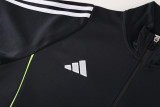 2024 AD Black Jacket Tracksuit #AJ17(绿边)
