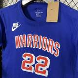 T228 WARRIORS WIGGINS #22 Blue High Quality Casual T-Shirt