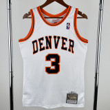 2006-07 Nuggets IVERSON #3 White Retro Top Quality Hot Pressing NBA Jersey