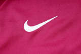 24-25 PSG Jujube red Hoodie Half Pull Tracksuit #F598半拉连帽