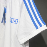 2024 Italy White Casual Retro Edition T-Shirts (High Quality)