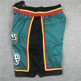 Pistons Green City Edition Top Quality NBA Pocket Pants #活塞队