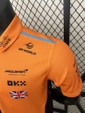 2024 McLaren #4 Polo Yellow Black Racing Suit (有领)