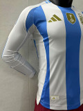 24-25 Argentina Home Long Sleeve Player Version Soccer Jersey (长袖球员)