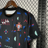 24-25 Portugal Black Training Shirts