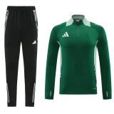 2024 AD Green Half Pull Tracksuit #AB07 (半拉链)