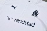 24-25 Marseille White Half Pull Tracksuit (半拉链)