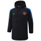 24-25 ARS Black Hooded Windbreaker Fabric Cotton Coat #G193