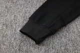 24-25 BAR Black Hoodie Half Pull Tracksuit #F562半拉连帽