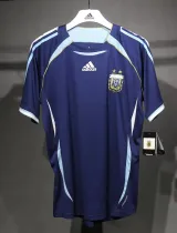 2006 Argentina Away Player Version 球员 Retro Soccer Jersey