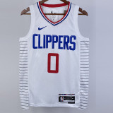 22-23 Clippers WESTBROOK #0 White Top Quality Hot Pressing NBA Jersey