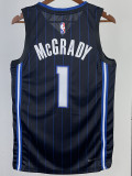22-23 Magic MCGRADY #1 Black Top Quality Hot Pressing NBA Jersey（黑色条纹）