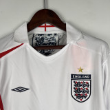 2006 England Home Retro Long Sleeve Soccer Jersey (长袖)