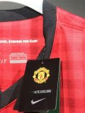 2012-2013 Man Utd Home Player Version 球员 Retro Soccer Jersey