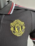1998-1999 Man Utd Black Player Version Retro Soccer Jersey
