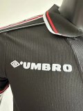 1998-1999 Man Utd Black Player Version Retro Soccer Jersey