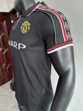 1998-1999 Man Utd Black Player Version Retro Soccer Jersey