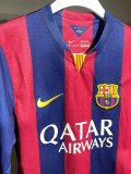 2014-2015 BAR Home Player Version 长袖球员 Long Sleeve Retro Soccer Jersey