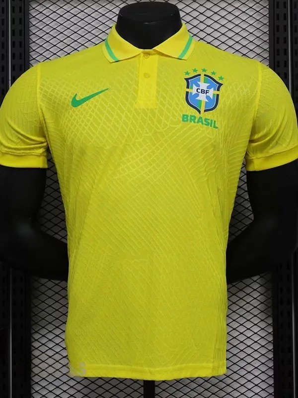 24-25 Brazil Yellow Special Edition Player Version Soccer Jersey *有领
