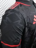 24-25 Man Utd Black Special Edition Player Version Training shirts *红标翻领