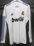 2010-2011 RMA Home Player Version 长袖球员 Long Sleeve Retro Soccer Jersey