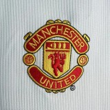 1998 Man Utd White Retro Retro Soccer Jersey