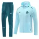 24-25 Marseille Light blue Hoodie Jacket Tracksuit #01