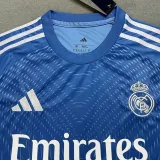 25-26 RMA Blue GoalKeeper Fans Soccer Jersey