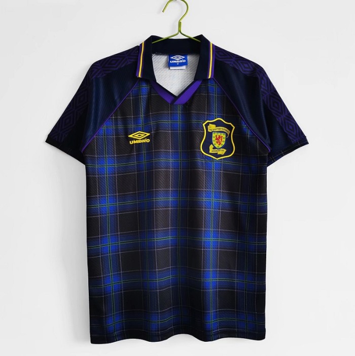Retro 94/96 Scotland home football jersey