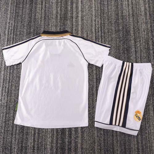 Retro 98/00 Real Madrid home kids kit