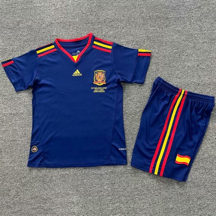 Retro 2010 Spain Away kids kit