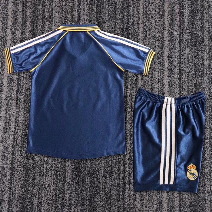 Retro 98/00 Real Madrid third kids kit