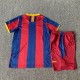 Retro 10/11 Barcelona home kids kit