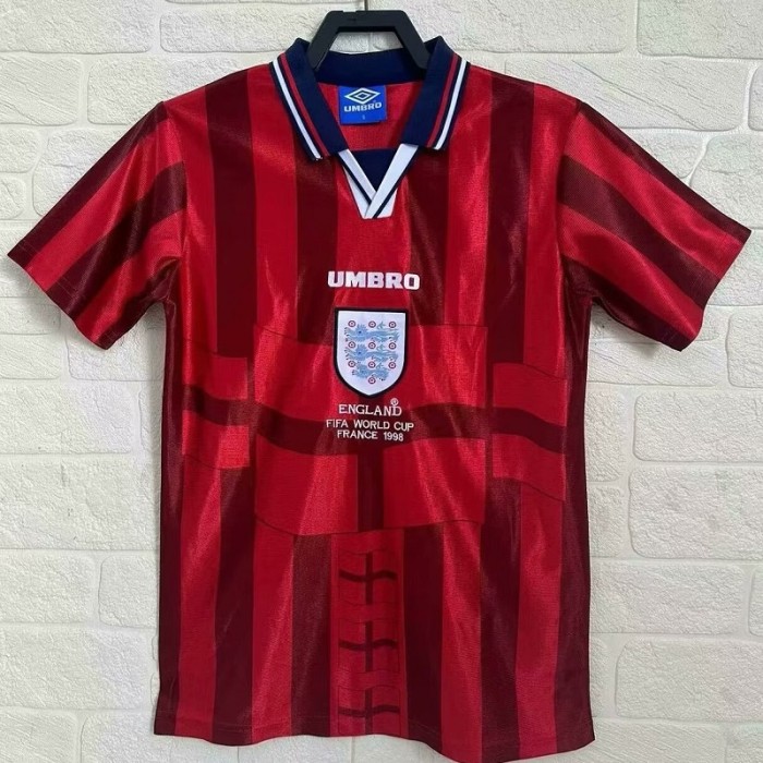 Retro 1998 England Away football jersey