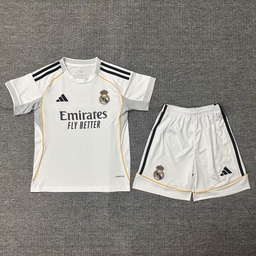 25/26 Real Madrid home kids kit