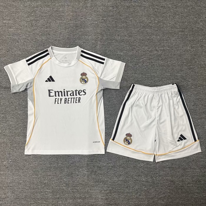 25/26 Real Madrid home kids kit