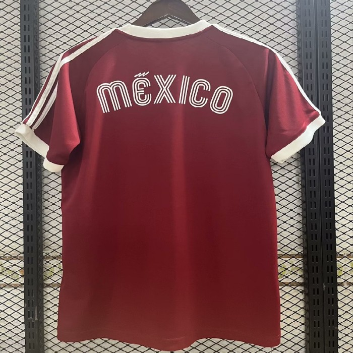 Retro 1985 Mexico home football Jersey