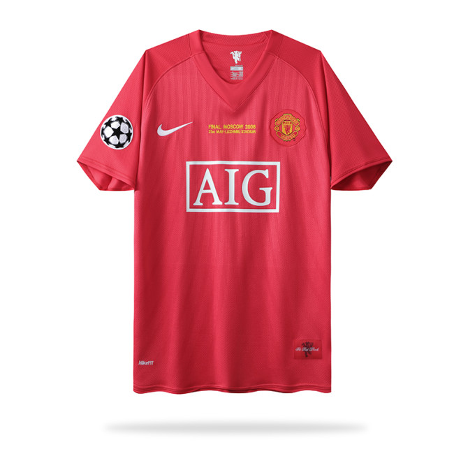 Retro 07/08 Manchester United home Champions League version