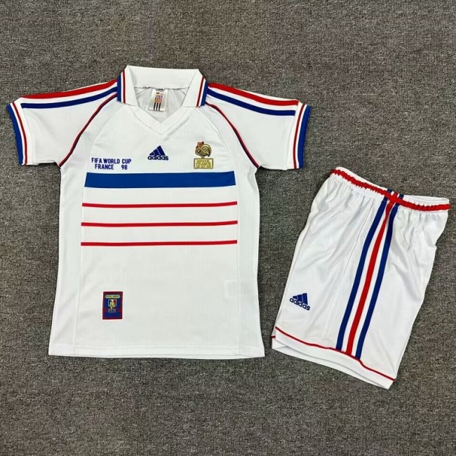 Retro 1998 France Away kids kit