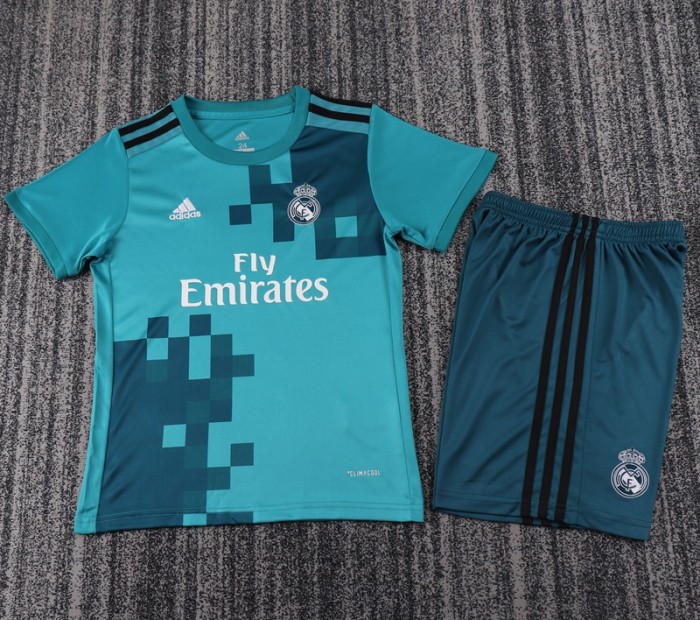 Retro 17/18 Real Madrid third kids kit