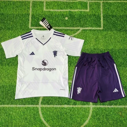 25/26 Manchester United away kids kit