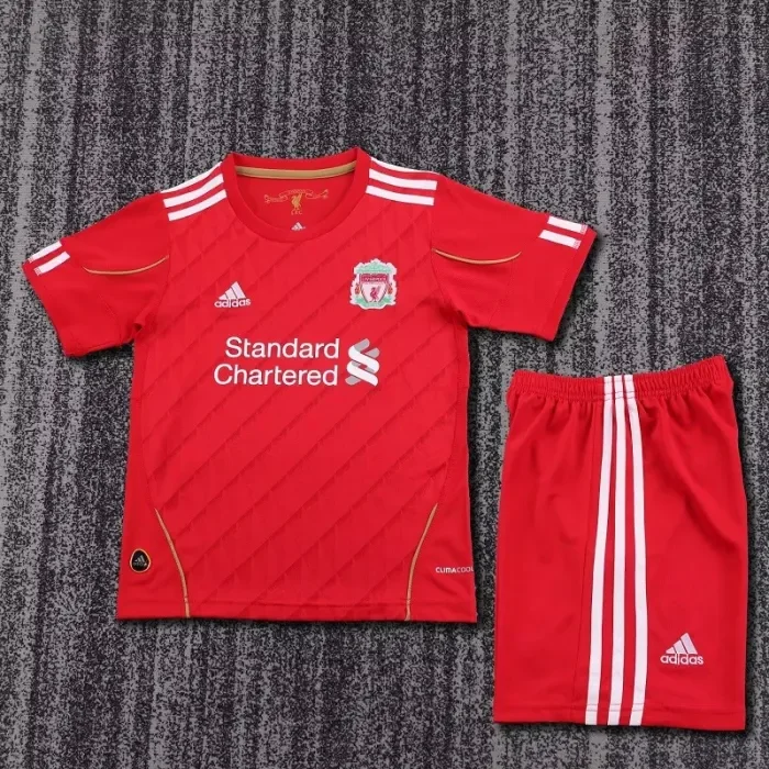 Retro 2010 liverpool home kids kit