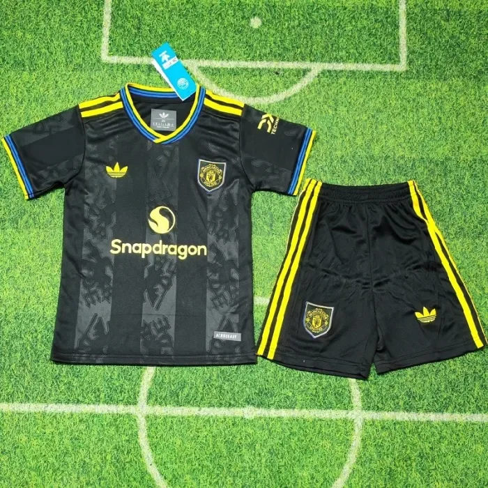 25/26 Manchester United third kids kit