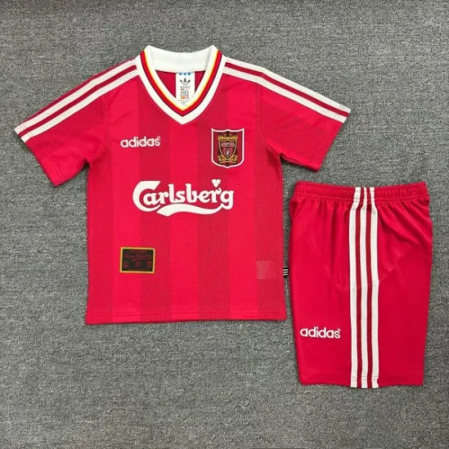 Retro 95/96 liverpool home kids kit
