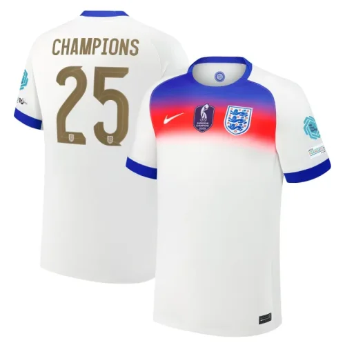 2025 Women's Football European Champions England home Jersey