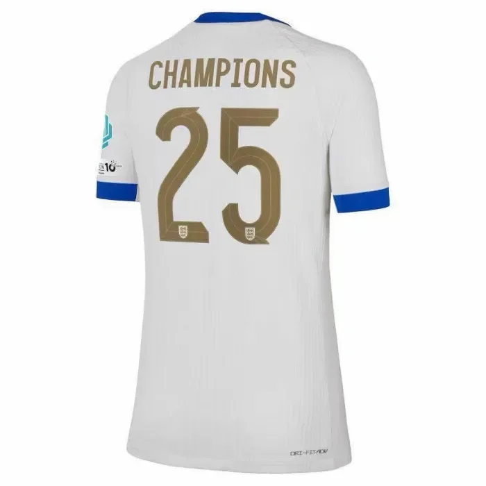 2025 Women's Football European Champions England home Jersey