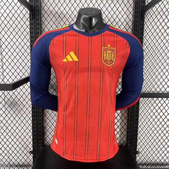 26/27 Spain home Player Versio long sleeves