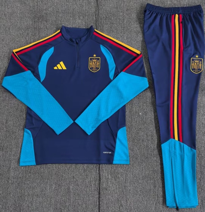 26/27 spain Adult Training Suit - dark blue